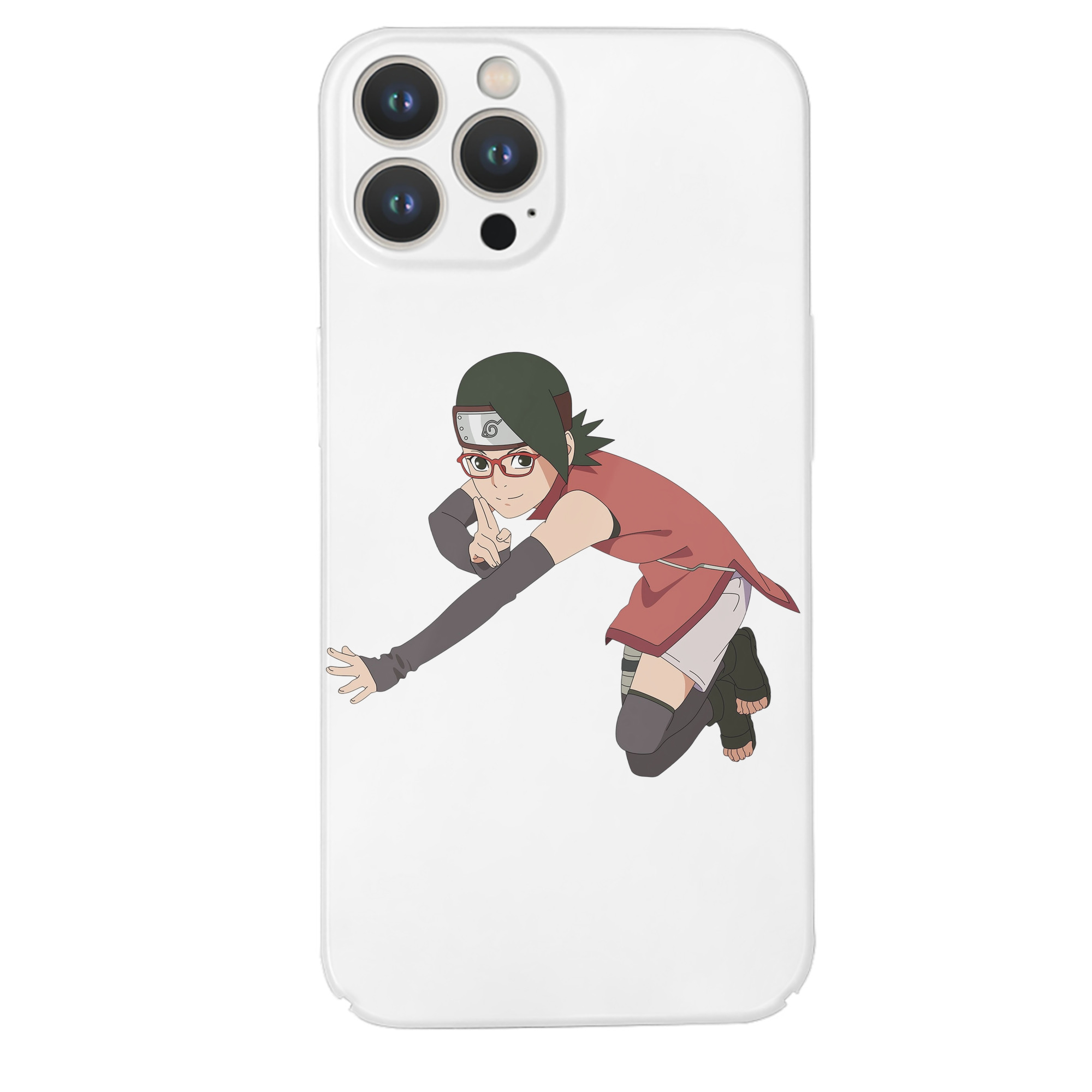 （画像用） NARUTO -ナルト- うちは サラダ Uchiha Sarada 【iPhone 14シリーズ対応】ハードケース